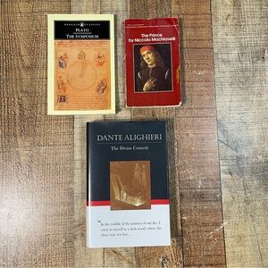 Classic Philosophy Book Bundle Dante Alighieri The Divine Comedy Plato Niccolo